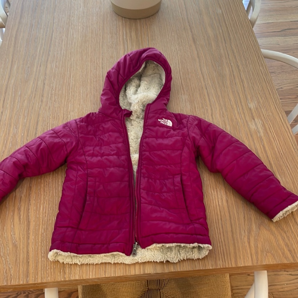North Face pink coat